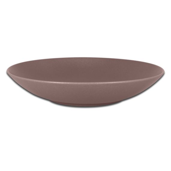 Тарелка "Coupe" круглая глубокая коричневая D 26 см, NeoFusion Mellow, Rak Porcelain