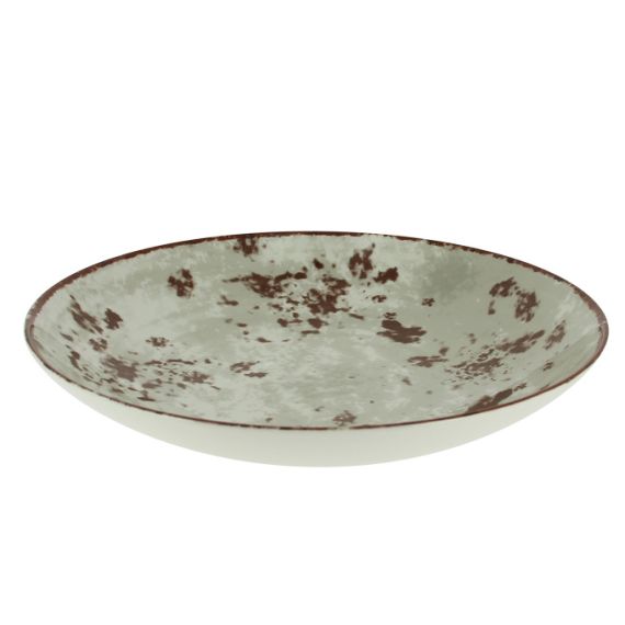 Тарелка Coupe круглая глубокая серая D 30 см, Peppery, Rak Porcelain