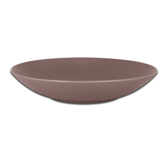 Тарелка "Coupe" круглая глубокая коричневая D 23 см, NeoFusion Mellow, Rak Porcelain