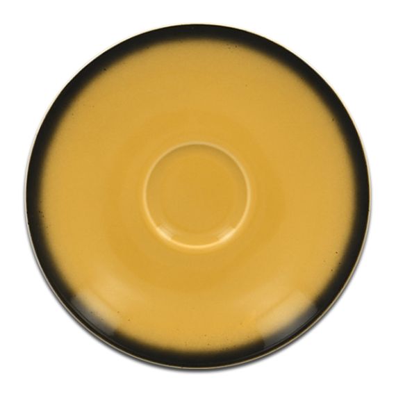 Блюдце круглое желтое D 13 см, Lea, Rak Porcelain