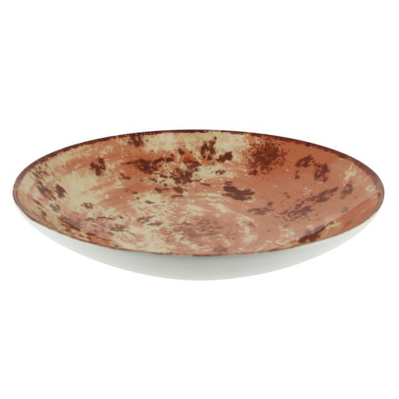 Тарелка Coupe круглая глубокая коричневая D 30 см, Peppery, Rak Porcelain