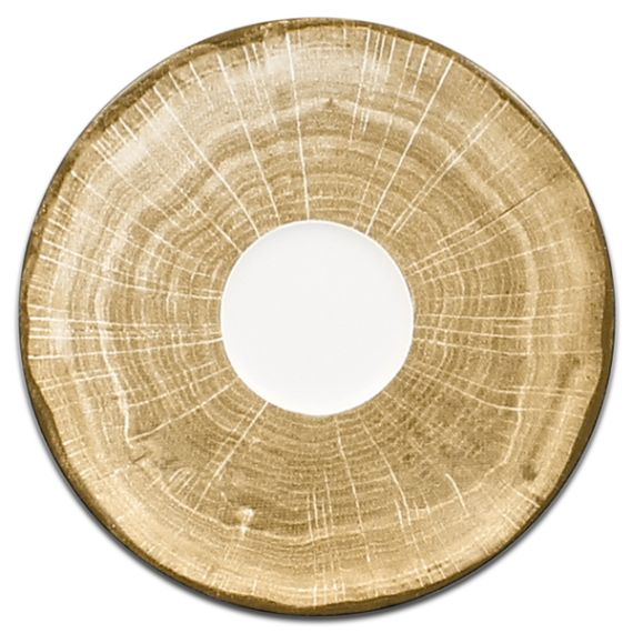 Блюдце круглое зеленое D 17 см, WoodArt, Rak Porcelain