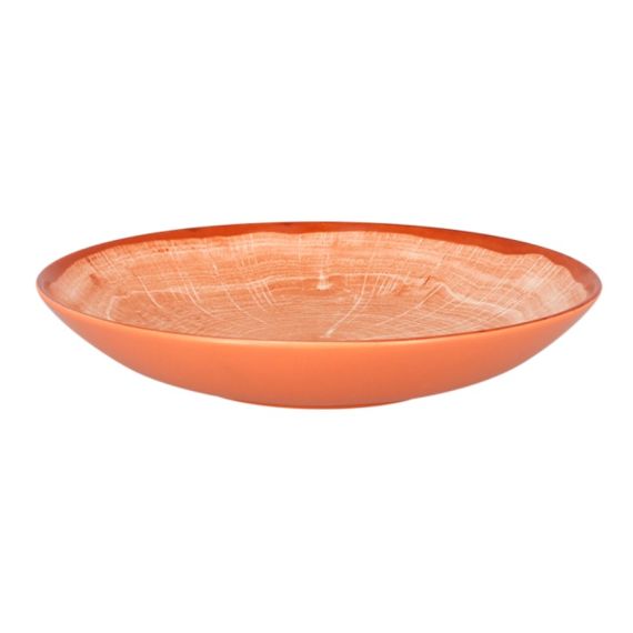 Тарелка круглая  глубокая "Coupe" D 26 см, 1.2л, фарфор, цвет оранжевый, WoodArt, Rak Porcelain