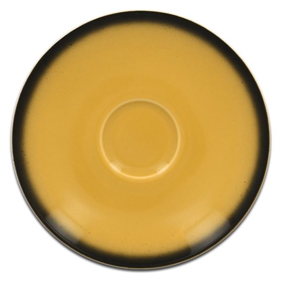 Блюдце круглое желтое D 15 см, Lea, Rak Porcelain