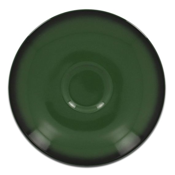 Блюдце круглое зеленое D 15 см, Lea, Rak Porcelain