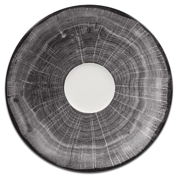Блюдце круглое серое D 17 см, WoodArt, Rak Porcelain