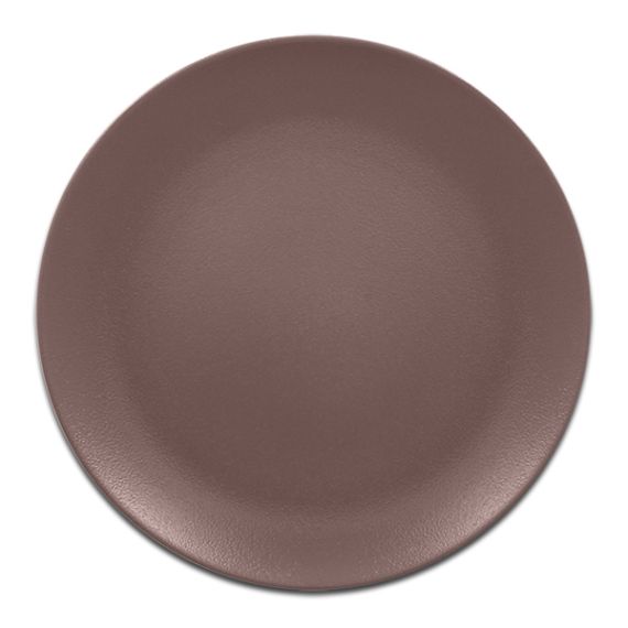 Тарелка круглая плоская коричневая D 24 см, NeoFusion Mellow, Rak Porcelain