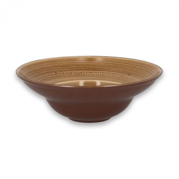 Тарелка круглая глубокая D 26 см, H 9 см, 480 мл, Shell TWIRL, Rak Porcelain