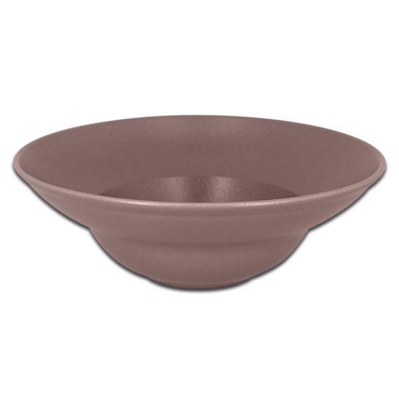 Тарелка круглая глубокая коричневая D 23 см, NeoFusion Mellow, Rak Porcelain