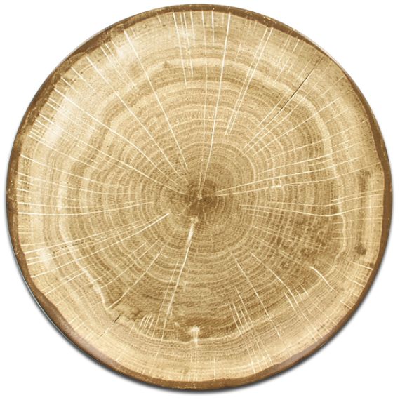 Тарелка "Coupe" круглая плоская зеленая D 29 см, WoodArt, Rak Porcelain