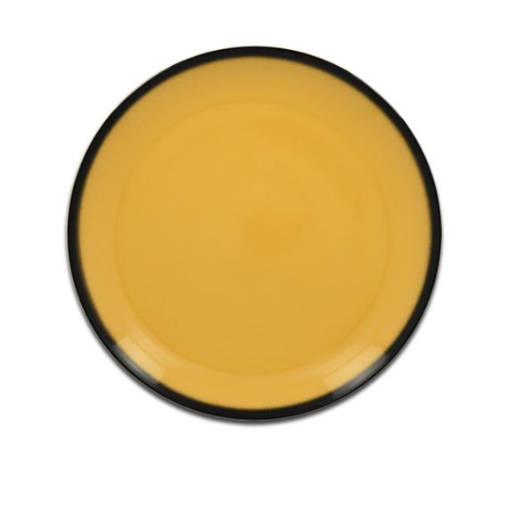 Тарелка круглая плоская желтая D 18 см, Lea, Rak Porcelain