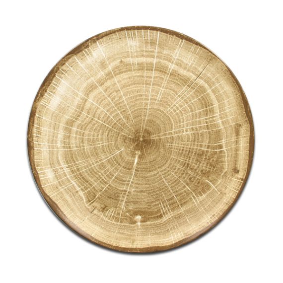 Тарелка "Coupe" круглая плоская зеленая D 15 см, WoodArt, Rak Porcelain