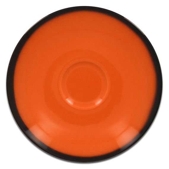 Блюдце круглое оранжевое D 15 см, Lea, Rak Porcelain