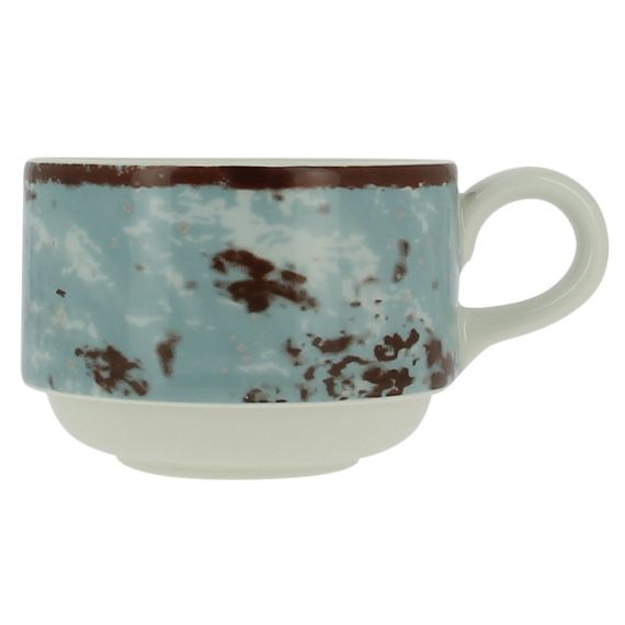 Чашка круглая штабелируемая 230 мл, голубая, Peppery, Rak Porcelain