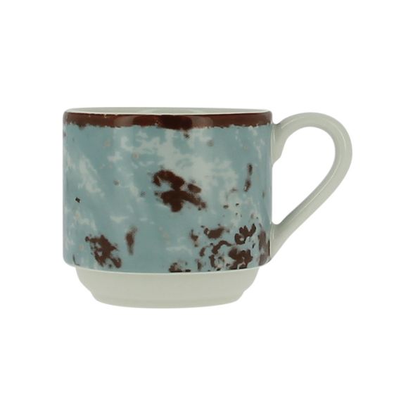Чашка круглая штабелируемая голубая  90 мл, Peppery, Rak Porcelain