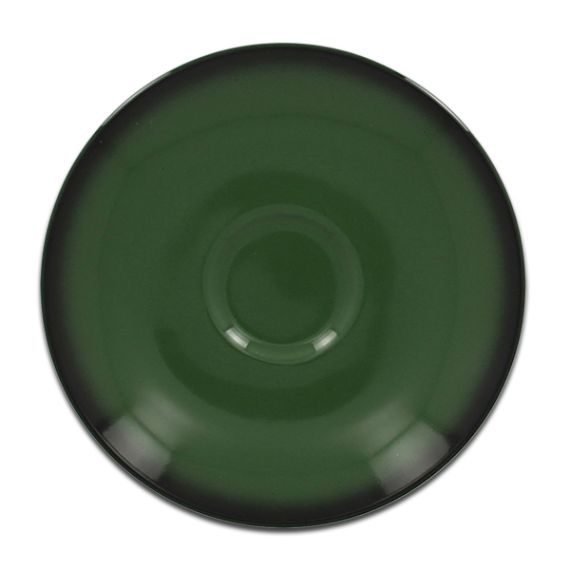 Блюдце круглое зеленое D 13 см, Lea, Rak Porcelain