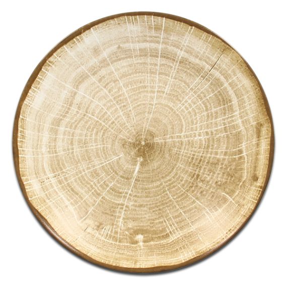 Тарелка "Coupe" круглая глубокая зеленая D 23 см, WoodArt, Rak Porcelain