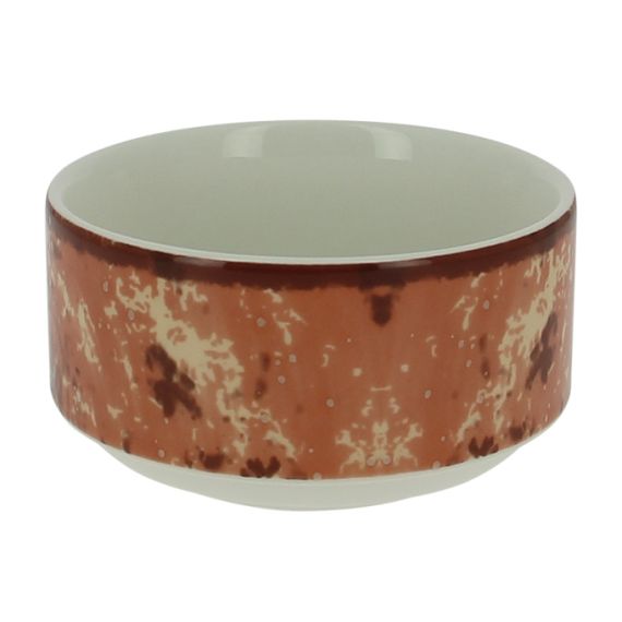 Пиала круглая штабелируемая коричневая 300 мл, Peppery, Rak Porcelain