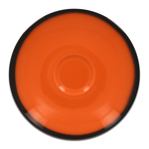 Блюдце круглое оранжевое D 13 см, Lea, Rak Porcelain