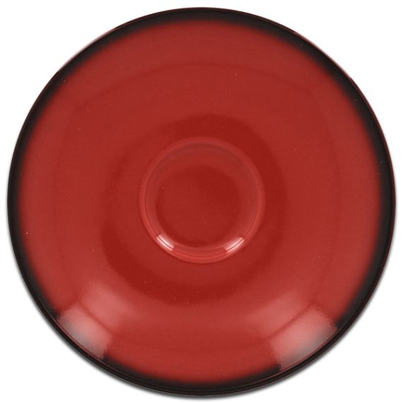 Блюдце круглое красное D 17 см, Lea, Rak Porcelain