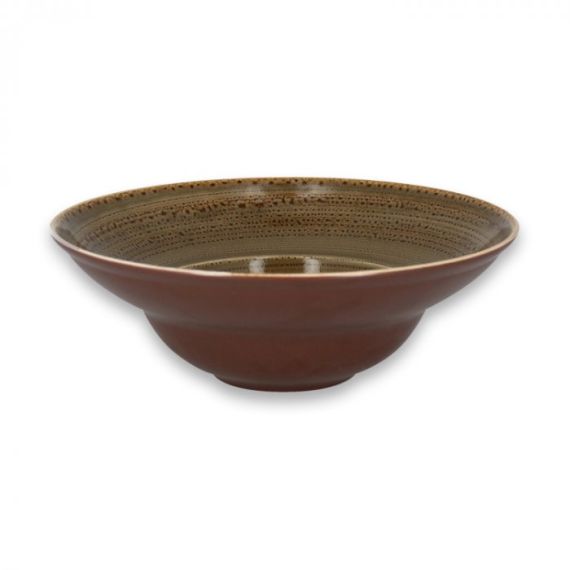 Тарелка круглая глубокая D 26 см, H 9 см, 480 мл, Alga TWIRL, Rak Porcelain