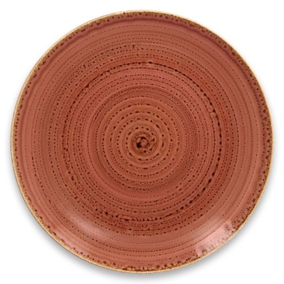 Тарелка "Coupe" круглая плоская D 29 см, Coral TWIRL, Rak Porcelain