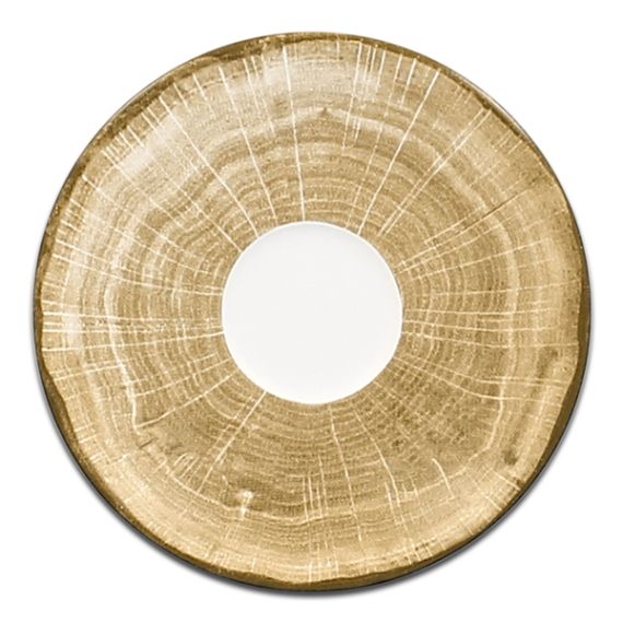 Блюдце круглое зеленое D 15 см, WoodArt, Rak Porcelain