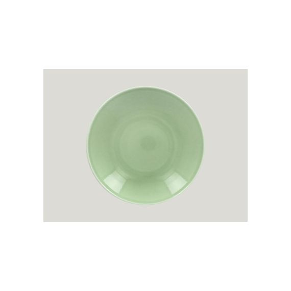 Тарелка круглая D 21 см плоская, фарфор, цвет зеленый, Vintage, Rak Porcelain