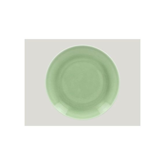 Тарелка круглая D 29 см плоская, фарфор, цвет зеленый, Vintage, Rak Porcelain